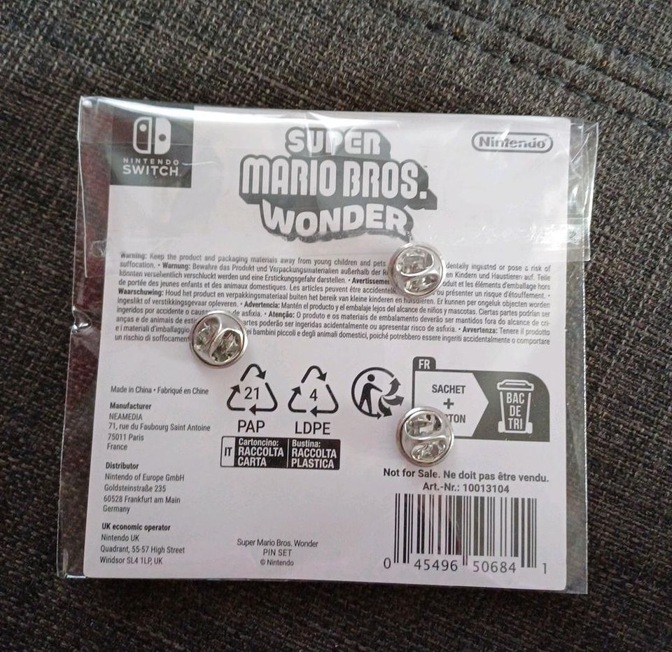 Super Mario Bros. Wonder Pins in Enger