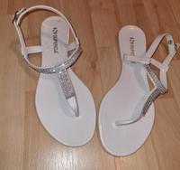 ☆•° SUPERGA Zehentrenner Sandale , Gr.37, weiß, Neuwertig °•☆ Sachsen - Delitzsch Vorschau