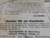 Zeitung 1930! Doppelblatt Süddeutsche Volksrecht Zeitung! Hessen - Langgöns Vorschau