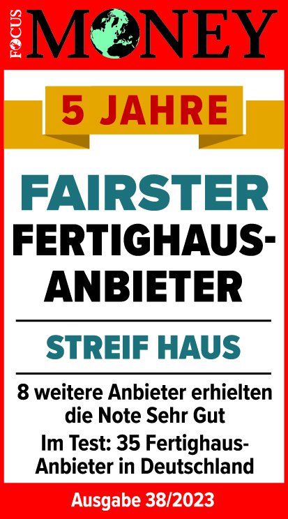 Die Preise für die limitierten Jubiläumshäuser gelten beim Hauskauf bis zum 31.03.2024. STREIF-Energiespar-Häuser, Effizienzhaus-Klasse 40 in Darmstadt