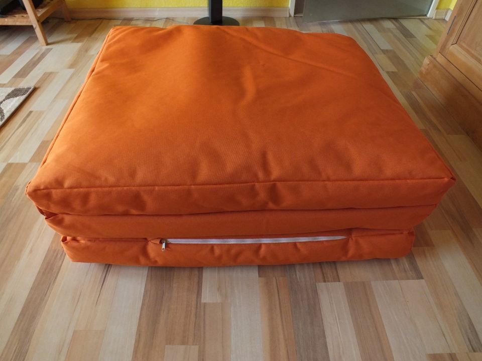 hochwertige Klappmatratze Gästebett Nylon orange in Niederkassel