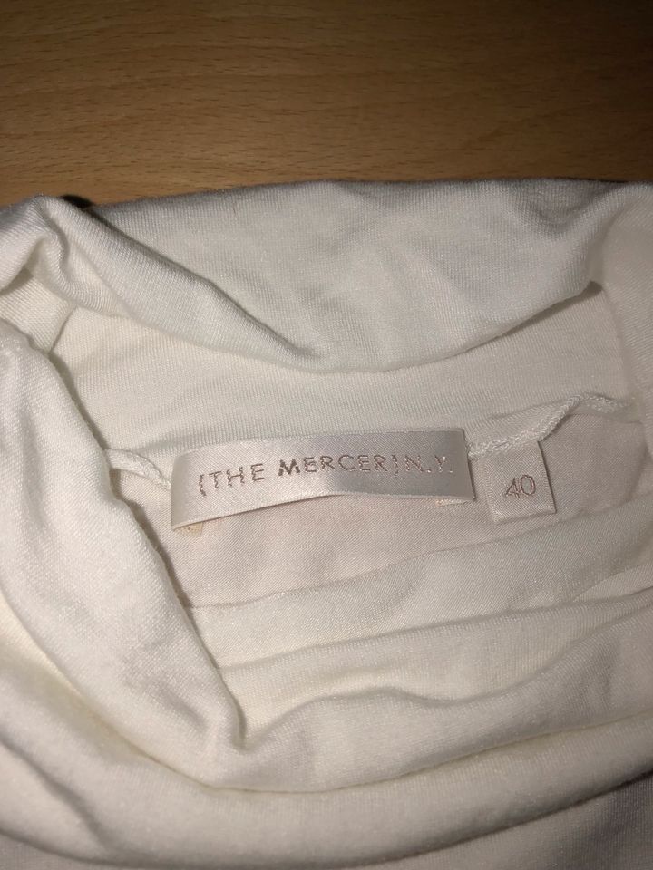 The Mercer Rolli Rollkragenshirt Turtle Neck 40, weiß Modal in Gütersloh