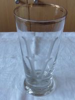 Bierglas alt antik geschliffen "V" Goldrand Glas Wasserglas Thüringen - Weimar Vorschau