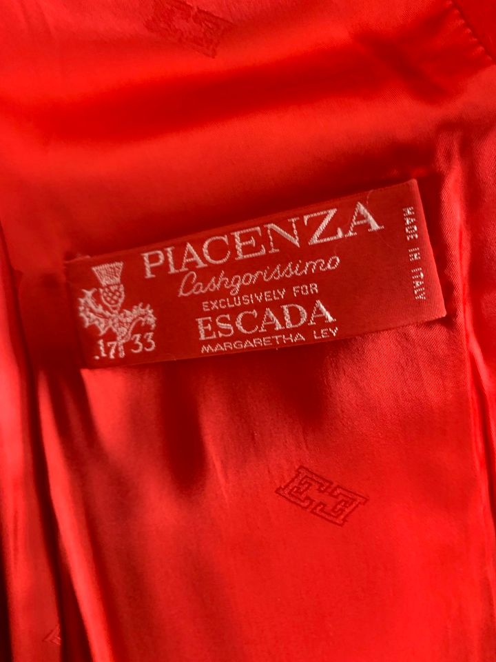 Escada Placenza Rabit Angora Wolle Blazer Größe 38 Rot in Düsseldorf