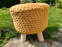 Hocker mit Handmade Bezug aus recycelter Baumwolle, neu Nordrhein-Westfalen - Hiddenhausen Vorschau