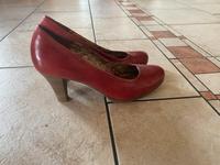 Tamaris Schuhe Pumps Gr 40 rot bordeaux weinrot Leder Nordrhein-Westfalen - Goch Vorschau