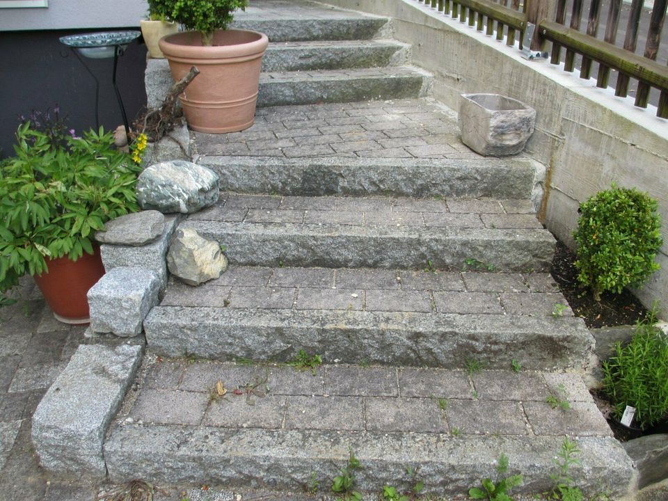 Steinreinigung Steine reinigen Boden reinigen Strahlen Kärcher in Heidenheim an der Brenz