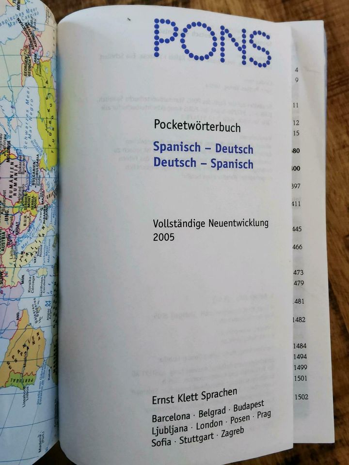 PONS Pocket Wörterbuch Spanisch, Schule, Studium, wie neu in Stegaurach