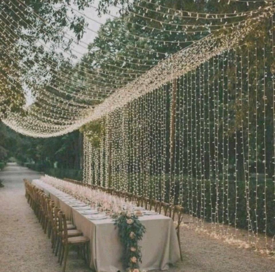 Verleih/Mieten!!! Hochzeit Lichterkette 100 m warmweiß 2000 leds in Münstertal