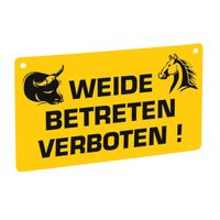 Warnschild - Weide betreten verboten! Baden-Württemberg - Rot am See Vorschau