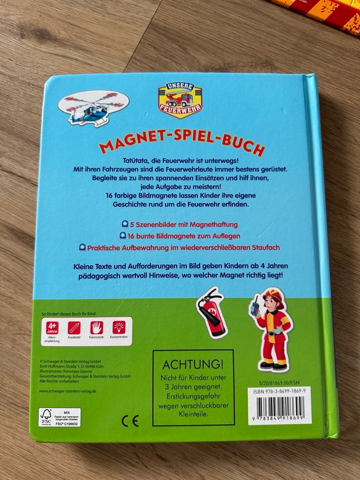 Feuerweh Puzzle Bücher Feuerwehrmann Sam Haba Ravensburger in Zeesen