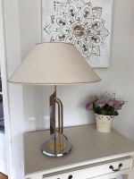 Tischlampe bicolor Lampe mit Metallfuß Chrom/Messing Niedersachsen - Rosengarten Vorschau