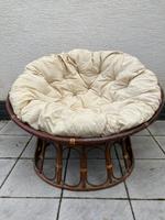 Vintage 90er Jahre Papasansessel, Rattan-/Korbsessel mit Polster Rheinland-Pfalz - Ruppertshofen (Taunus) Vorschau