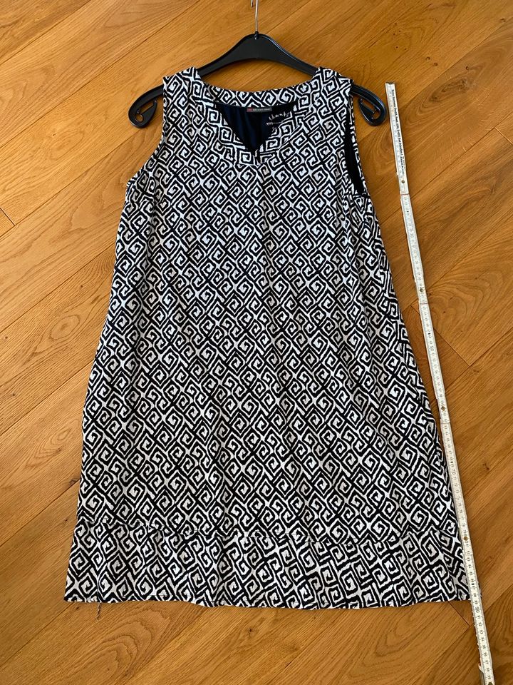 Street One Viskose Kleid Sommerkleid schwarz weiß 38 NP 79€ in Teltow