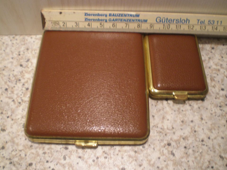 VINTAGE Set *Zigarettenetui und Streichholzetui 50er/60er Jahre* in Harsewinkel