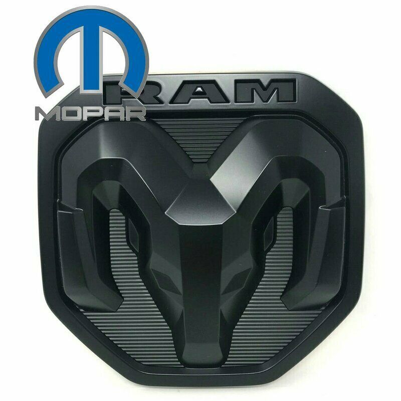 Dodge Ram 19-22 Mopar Ram Head Emblem Black Edition Heckklappe in Erfurt