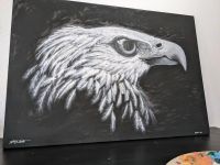 Realistischer Adler black & white 100cm x 70cm Leinwand Acryl Niedersachsen - Göttingen Vorschau