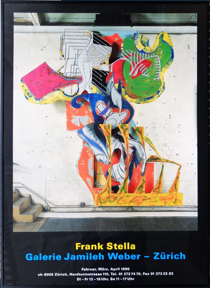 FRANK STELLA Ausstellungsplakat Zürich 1990 Kunstposter in Frankfurt am Main