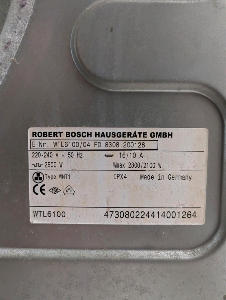 Trockner Bosch defekt in Averlak