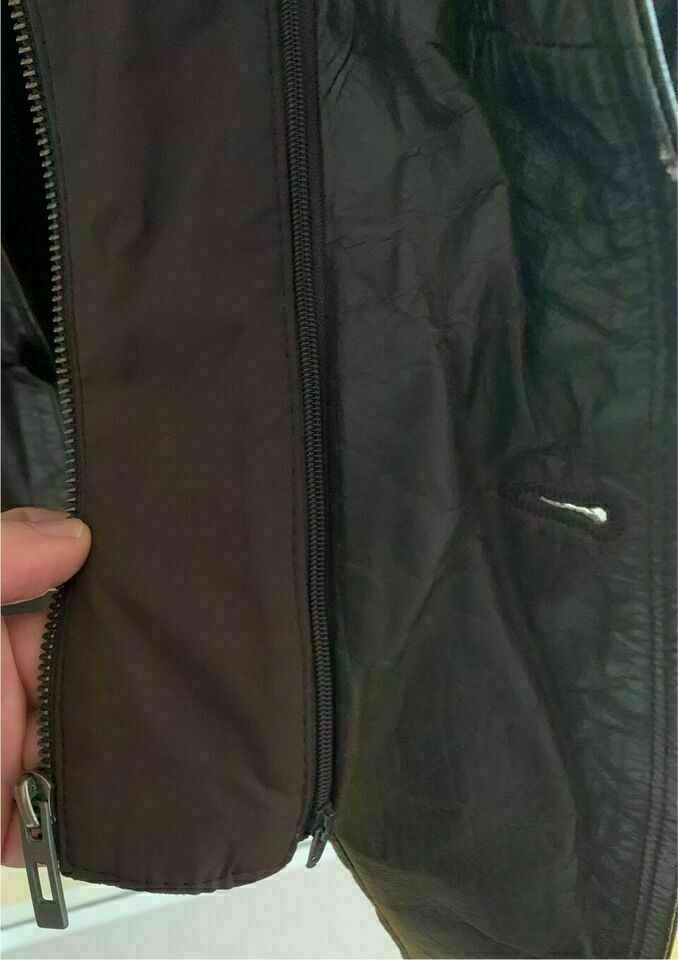 Jacke Zara Lederjacke braun Größe L Kapuze in Dresden