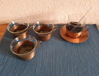 4 Teegläser mit Kupferhalter, Jenaer Glas, Schott Nordrhein-Westfalen - Viersen Vorschau