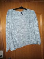 Strickjacke grau mint,Gr44 von Jean Pascale Hessen - Angelburg Vorschau