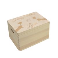 Personalisierte Holzbox zum Geburtstag Weinmotiv - Erinnerungsbox Nordrhein-Westfalen - Heiden Vorschau