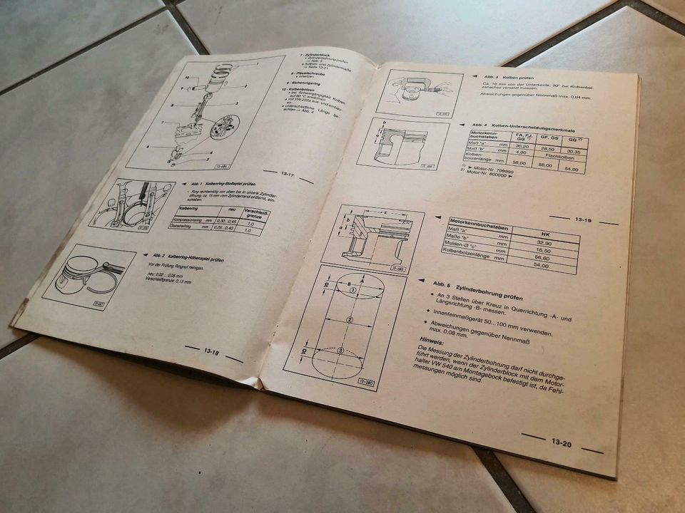Volkswagen Reparaturleitfaden VW Golf 1 2 II Jetta Scirocco Motor in Wuppertal