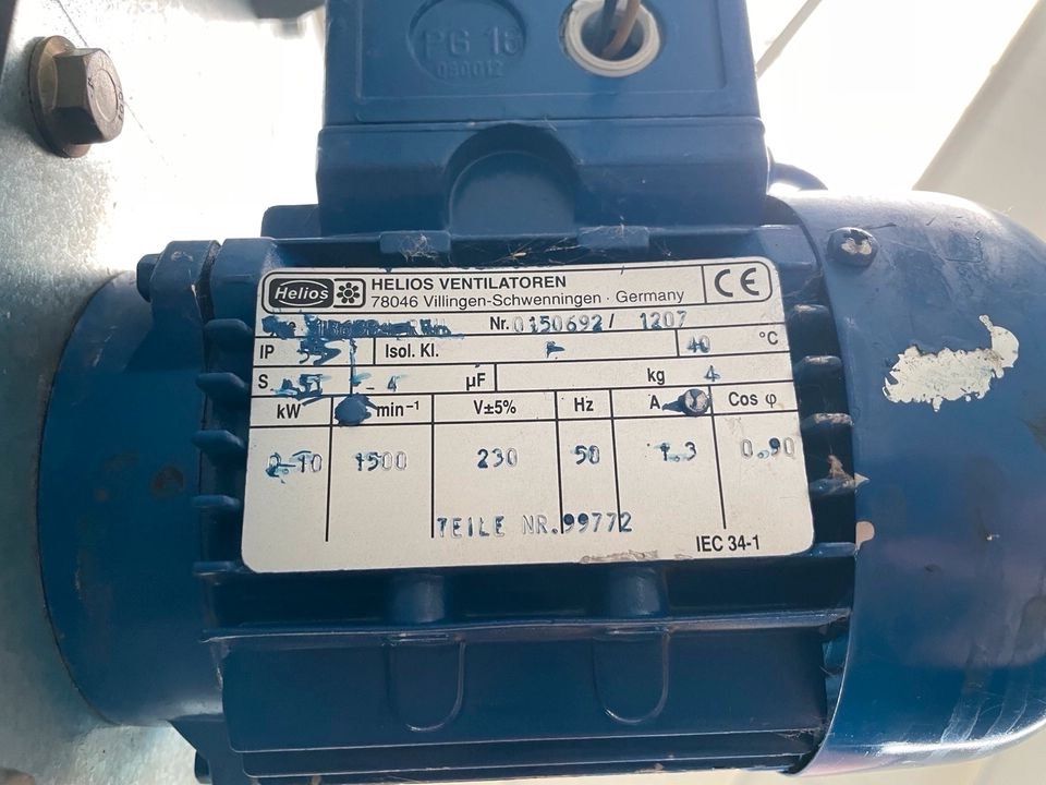 Helios MBW 160/4 TK Megabox Lüfter / Ablüfter Abzug in Solingen