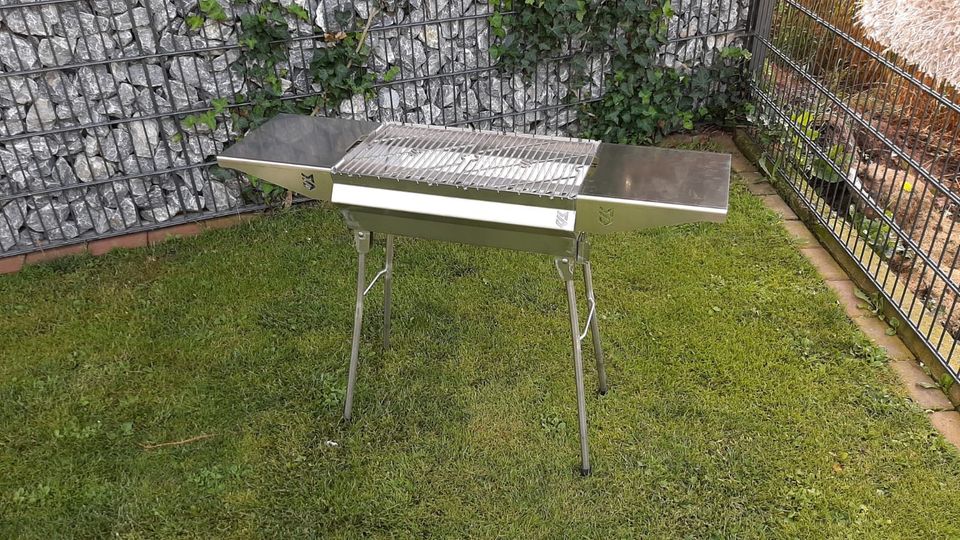 Edelstahl Grill Mangal 50cm für 12 Spieße in Bad Essen