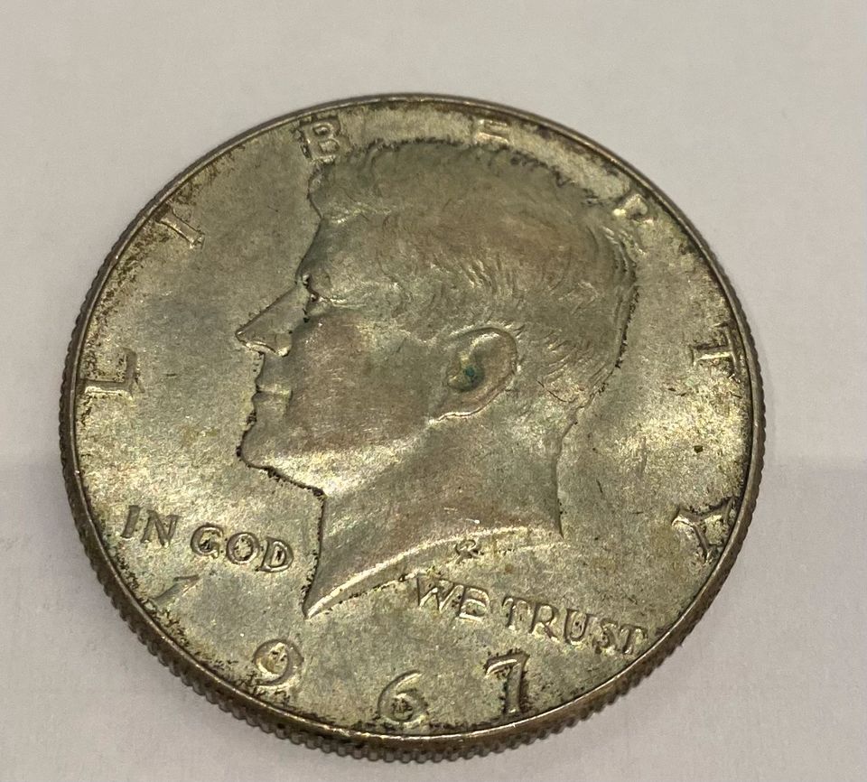 Münze 1/2 Dollar 1967 in Nalbach