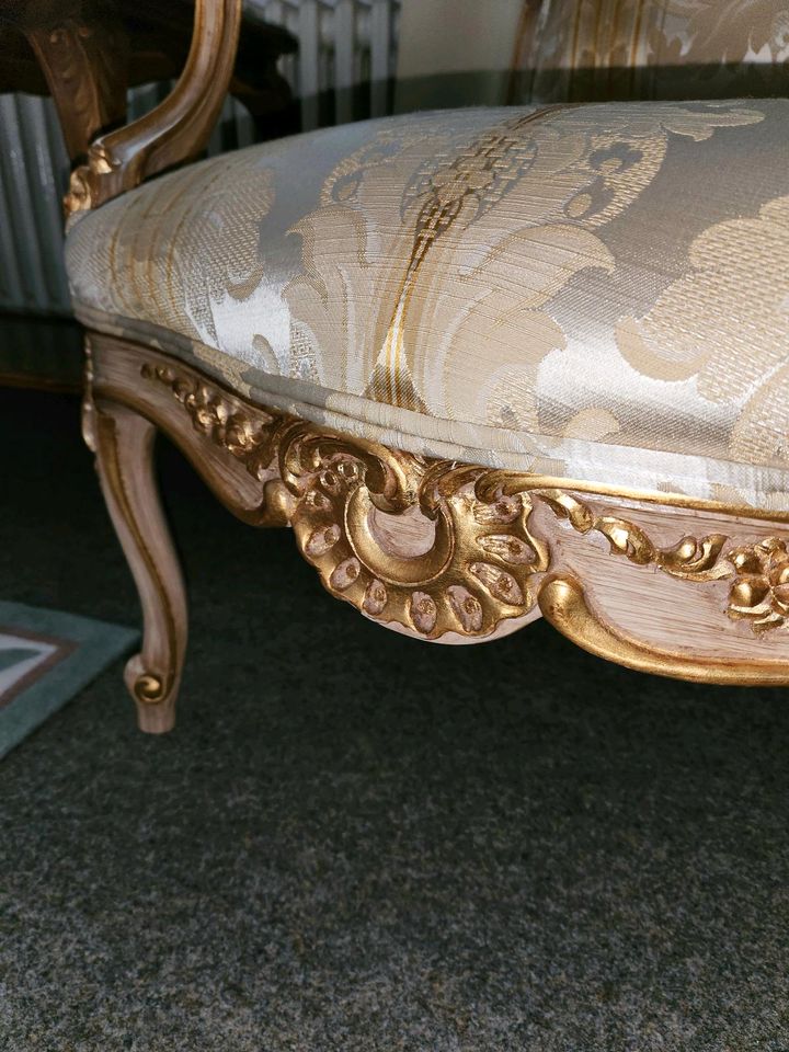 1 Sessel im Barock Stil beige gold gefasst in Köln