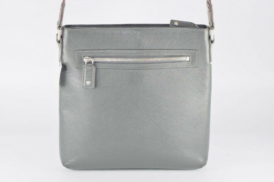 ✅MCM TASCHE SCHULTERTASCHE HANDTASCHE LEDER CROSSBODY GRAU 1940 in Leverkusen