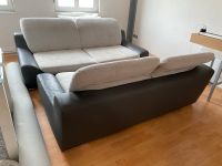 Couch Sofa 3 Sitzer 2 Sitzer grau schwarz Leder Stoff Brandenburg - Nuthe-Urstromtal Vorschau