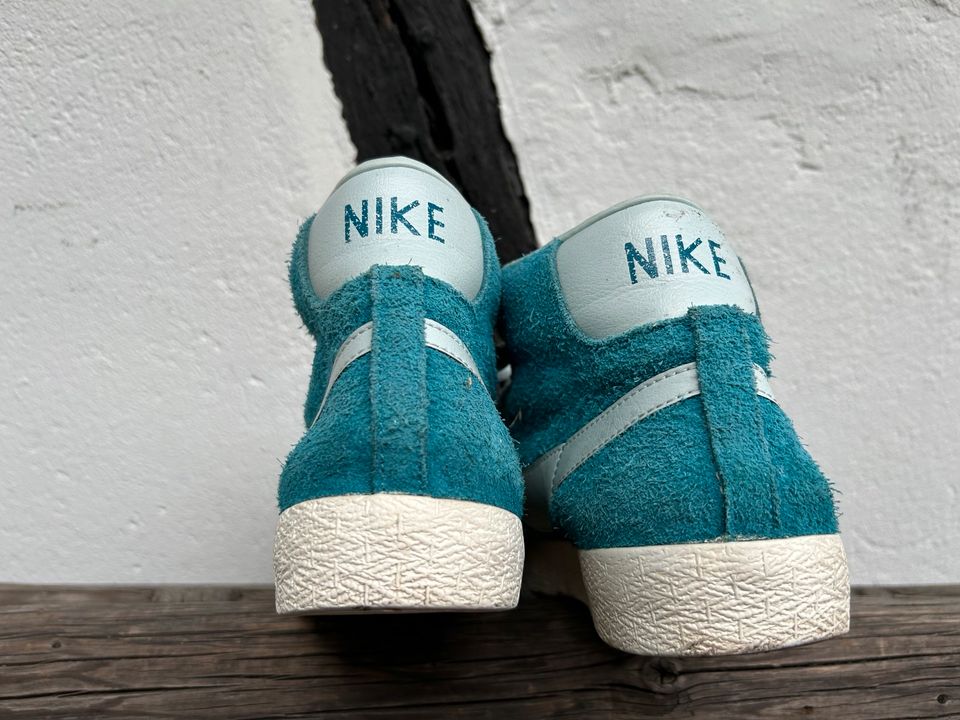 Nike Blazer Sneaker high Turnschuhe Gr 39 Wildleder türkis blau in Wuppertal