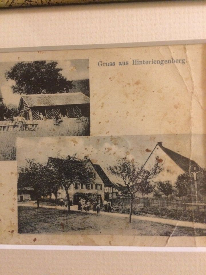 Postkarte 1904 Hinterlengenberg  Nähe Ellwangen in Neuler