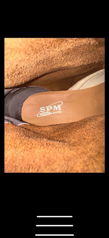 SPM Boots / Stiefeletten Gr. 41 braun Leder NEUWERTIG in Dannenberg (Elbe)