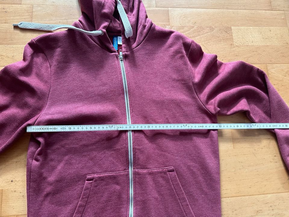 H&M ** Sweat Jacke ** Kapuze ** Gr. M ** burgundrot ** in Bammental