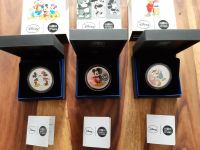 3 Silbermünzen, Disney Mickey, Donald Monnaie de Paris, limitiert Mecklenburg-Vorpommern - Pasewalk Vorschau