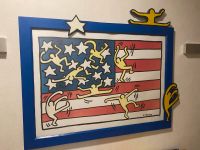 „American Flag“ Keith Haring Bild mit Rahmen verglast groß Niedersachsen - Rehden Vorschau