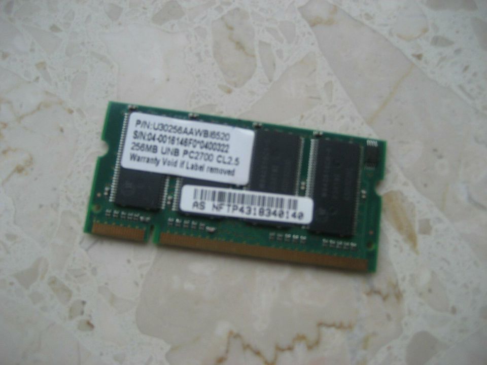 RAM Arbeitsspeicher 256 MB in Wasserburg am Inn