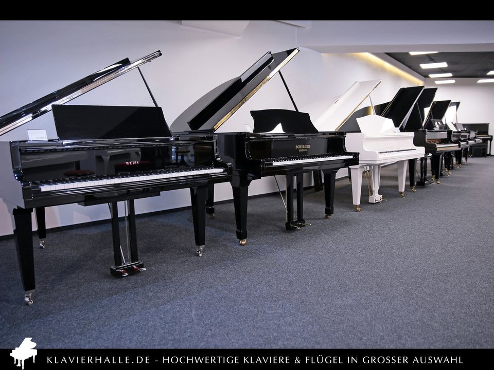 Deutsches Ibach Klavier in wunderschöner Optik, weiß satiniert in Altenberge