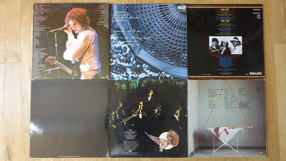 Vier Schallplatten/Vinyl Pop/Rock BAP, CSNY, Dylan u.a. in Kuhardt
