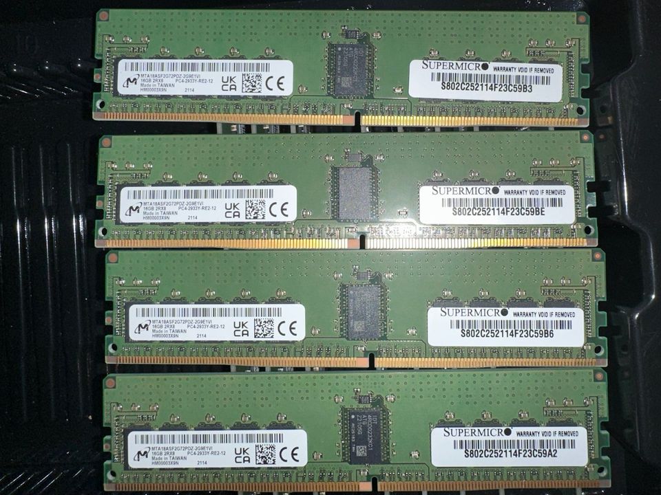 Supermicro 192GB ECC DDR4 RAM Server 2933Y MTA18ASF2G72PDZ-2G9E1V in Gronau (Leine)