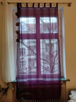 Gardine Schal Vorhang lila mit Schlaufen Berlin - Steglitz Vorschau