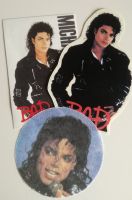 Michael Jackson Set ; 2 Aufkleber, 1 Stoff-Patch München - Laim Vorschau