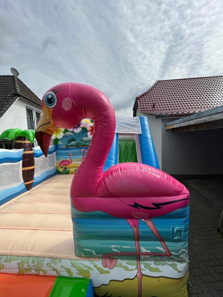 Hüpfburg Motiv "Flamingo" MIETEN - *Hüpfburg zu vermieten* in Zarrentin