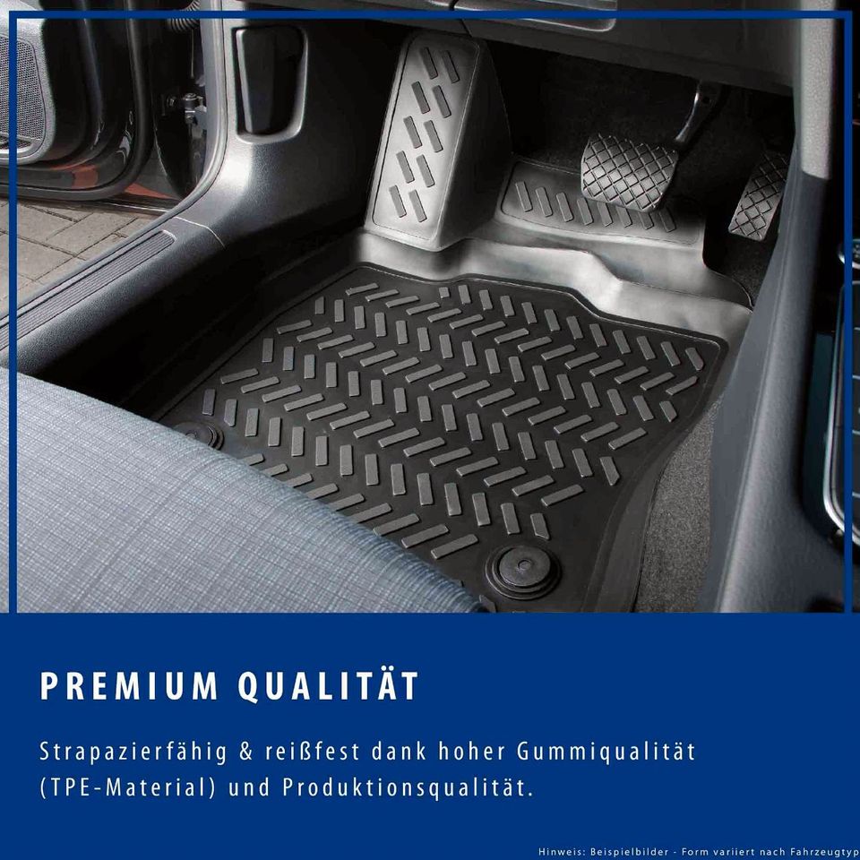 Gummimatten & Kofferraumwanne Set für VW GOLF 5 6 7 8 Fußmatte 3D