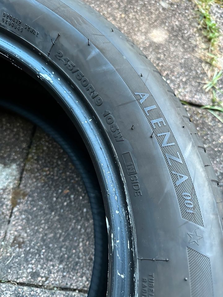 4x Bridgestone Alenza Sommerreifen 225 50 19 105W in Winnenden