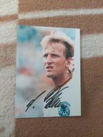 Andreas Brehme Autogrammkarte mit Orginal Autogrammen Hannover - Herrenhausen-Stöcken Vorschau